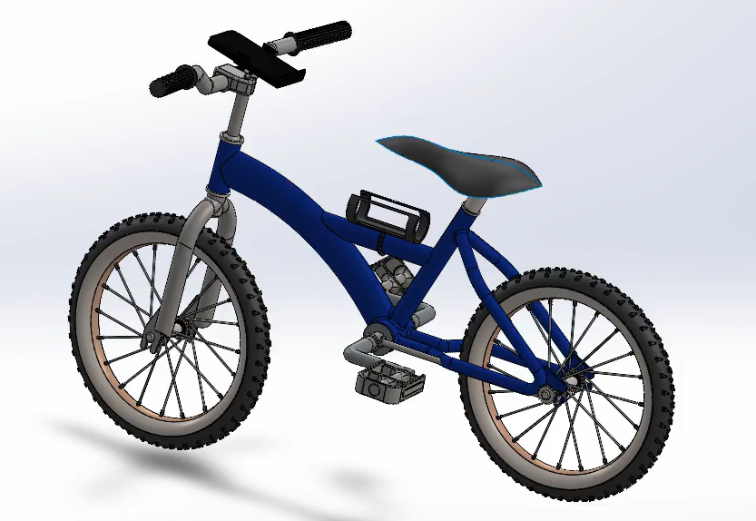 Driveshaft Powered Bicycle